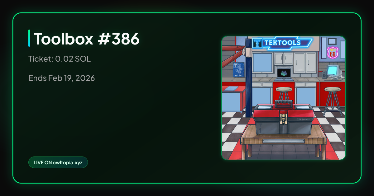 Toolbox #386 | Owl Raffle